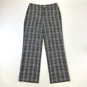 Marc Aurel check womens trouser Size 6 black white straight leg
